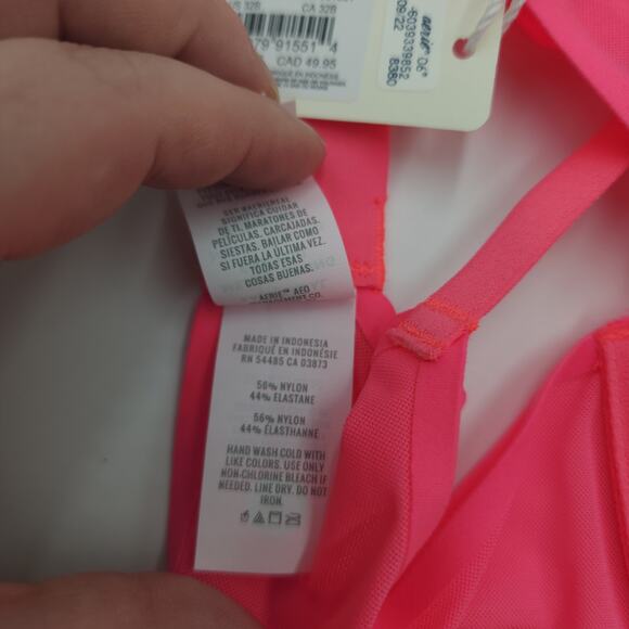 Aerie SMOOTHEZ Unlined Balconette Bra in Luminous Rose Size 32B - Picture 8 of 8